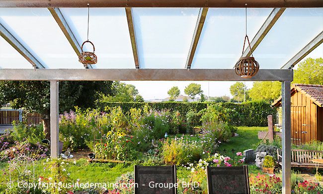 Toile pour pergola métal