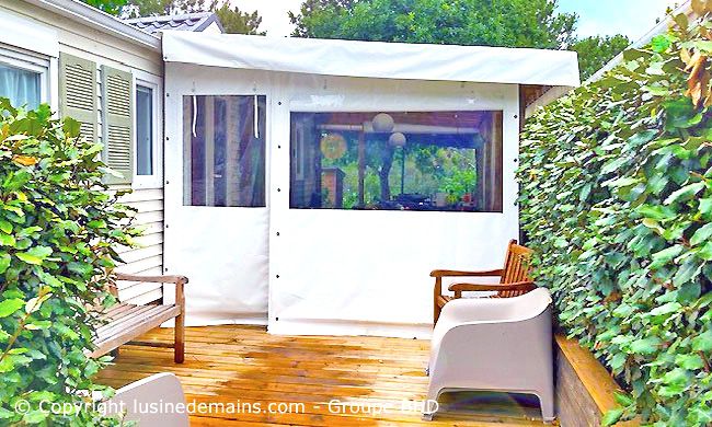 Bâche mobil home sur mesure