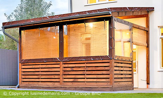 Bâche terrasse bois sur mesure