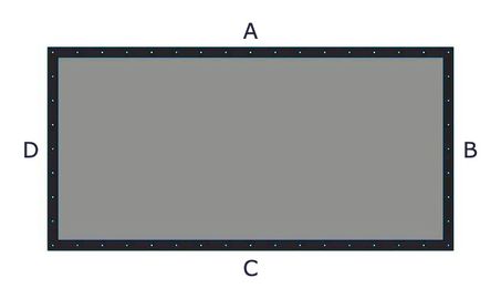 Bâche plate PVC rectangle sur mesure
