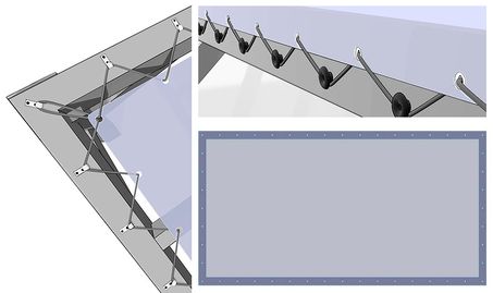 Bâche terrasse rectangle sur mesure