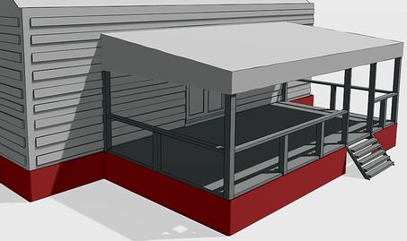 Bâche soubassement mobil-home