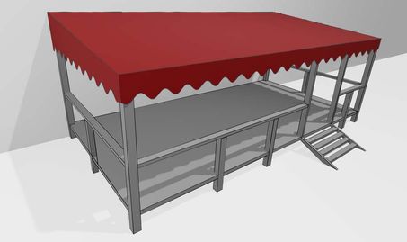 Bâche toit mobil-home