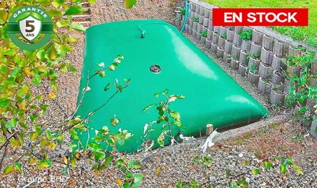 Citerne souple 4000 litres Standard. Réserve Eau Pluie 4m3 : Garantie 5 ans