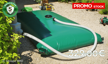 Citerne eau 1000 litres Standard. Reserve d'eau 1m3 - Garantie 5 ans
