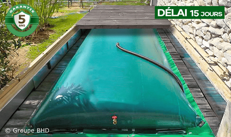 Citerne souple 5000 litres Standard. Réservoir d'eau 5m3 : Garantie 5 ans