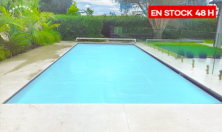 Bâche à bulles 10 x 4m Cristal 4 cotés Sol+Guard 500 microns. En stock.