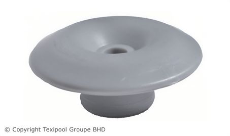 Crochet poulie champignon gris (lot de 10)