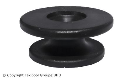 Crochet poulie sandow noir (lot de 10)