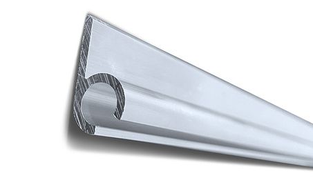 Rail alu profilé plat extérieur Longueur 1m