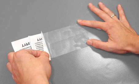 Adhésif réparation bâche PVC